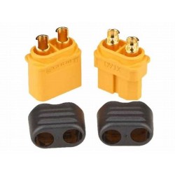 Amass XT60H Connector Power Plug Male/Female Gold Plated w/ Protective Shell
