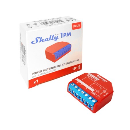 Shelly 1PM Plus Power Metering Relay switch 16A