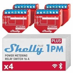 Shelly 1PM Plus Power Metering Relay switch 16A